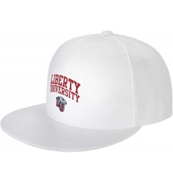 Liberty University Hats for Men Flat Bill Fitted Caps Baseball Trucker Dad Hat White $8.54 Baseball Caps