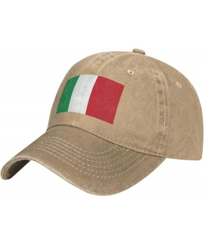 Black Italy Flag Prints Adult Classic Denim hat : Comfortable, Light Unisex Suitable for Outdoor Sports Activity Natural $13....