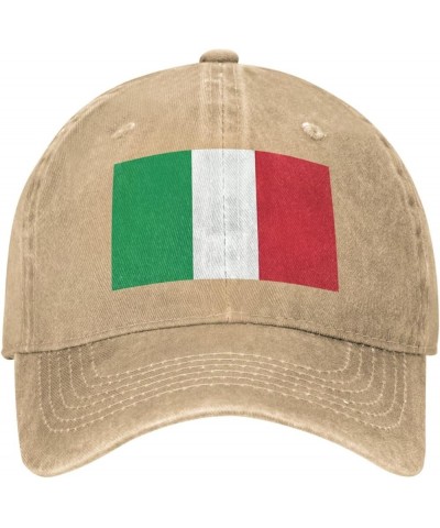 Black Italy Flag Prints Adult Classic Denim hat : Comfortable, Light Unisex Suitable for Outdoor Sports Activity Natural $13....