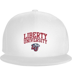 Liberty University Hats for Men Flat Bill Fitted Caps Baseball Trucker Dad Hat White $8.54 Baseball Caps