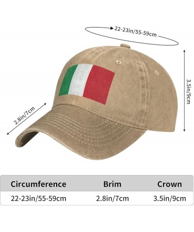 Black Italy Flag Prints Adult Classic Denim hat : Comfortable, Light Unisex Suitable for Outdoor Sports Activity Natural $13....