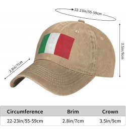 Black Italy Flag Prints Adult Classic Denim hat : Comfortable, Light Unisex Suitable for Outdoor Sports Activity Natural $13....