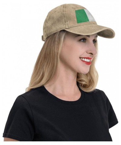 Black Italy Flag Prints Adult Classic Denim hat : Comfortable, Light Unisex Suitable for Outdoor Sports Activity Natural $13....