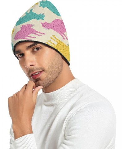 Colorful Capybara Beanie for Unisex, Slouchy Skully Caps One Size Warm Soft for Cold Weather $11.00 Skullies & Beanies