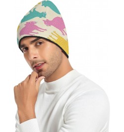 Colorful Capybara Beanie for Unisex, Slouchy Skully Caps One Size Warm Soft for Cold Weather $11.00 Skullies & Beanies