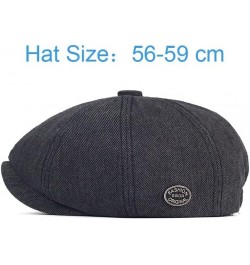 Unisex Solid Cotton Newsboy Caps Four Seasons Octagonal Hat Casual Berets Cap Visor Flat Hat Flat Caps Hat D $119.77 Newsboy ...