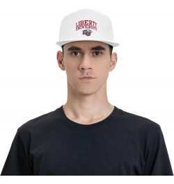 Liberty University Hats for Men Flat Bill Fitted Caps Baseball Trucker Dad Hat White $8.54 Baseball Caps