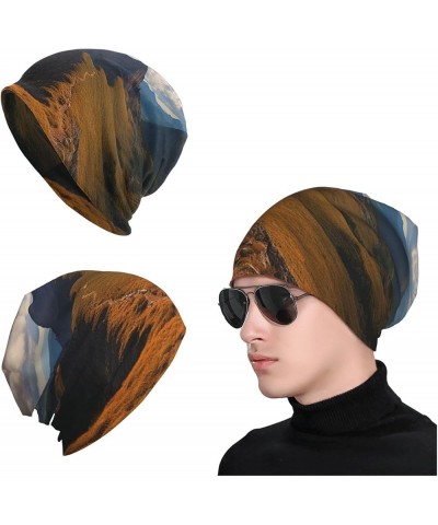 Slouchy Beanie Hat Casual Fashionable Hat Skull Cap Planet Ice and Fire Knit Hat for Women Man Pinnacle Peak $9.88 Skullies &...