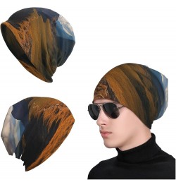 Slouchy Beanie Hat Casual Fashionable Hat Skull Cap Planet Ice and Fire Knit Hat for Women Man Pinnacle Peak $9.88 Skullies &...