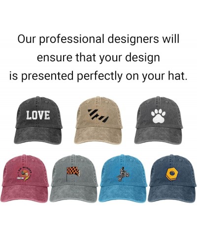 Custom Hats for Men with Your Own Photo Logo or Picture Design Your Hat Black $8.33 Baseball Caps