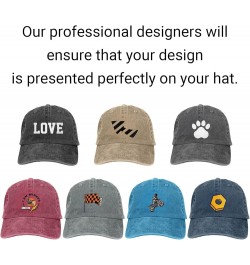 Custom Hats for Men with Your Own Photo Logo or Picture Design Your Hat Black $8.33 Baseball Caps