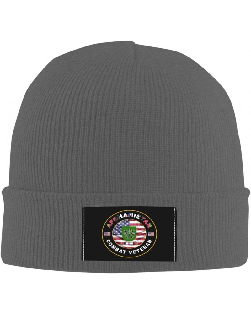 US Army 10th Special Forces Group Afghanistan Combat Veteran Unisex Four Seasons Knitted Hat Winter Warm Hats Hats for Men Wo...