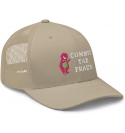 Commit Tax Fraud Hat (Embroidered Trucker Cap) Commit Tax Fraud Trending Cap Khaki $18.94 Baseball Caps