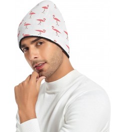 Cute Flamingos Beanie Hat for Women Men Winter Soft Knit Hat Cuffed Mens Slouchy Beanies Skull Cap Warm Womens Ski Hats $11.6...