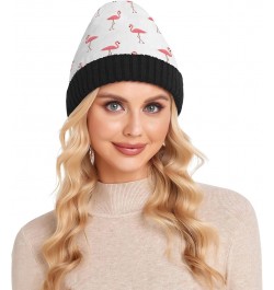 Cute Flamingos Beanie Hat for Women Men Winter Soft Knit Hat Cuffed Mens Slouchy Beanies Skull Cap Warm Womens Ski Hats $11.6...