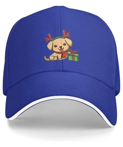 Cute Christmas  Baseball Cap Adjustable Black Trucker Baseball Hat Unisex Blue $8.97 Baseball Caps