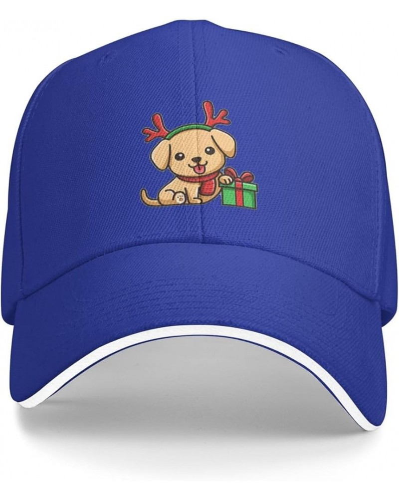 Cute Christmas  Baseball Cap Adjustable Black Trucker Baseball Hat Unisex Blue $8.97 Baseball Caps