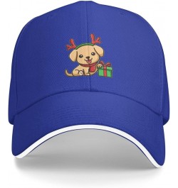 Cute Christmas  Baseball Cap Adjustable Black Trucker Baseball Hat Unisex Blue $8.97 Baseball Caps