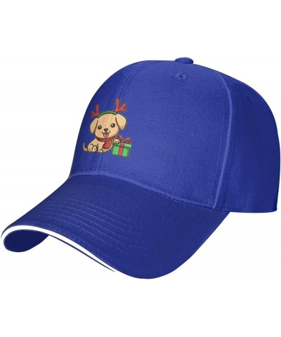 Cute Christmas  Baseball Cap Adjustable Black Trucker Baseball Hat Unisex Blue $8.97 Baseball Caps