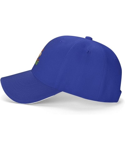 Cute Christmas  Baseball Cap Adjustable Black Trucker Baseball Hat Unisex Blue $8.97 Baseball Caps