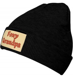 Foxys-Grandpa Knit Hat Men Women Winter Beanie Hat Soft Warm Ski Cap Black $18.58 Skullies & Beanies