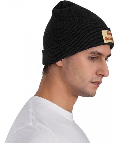 Foxys-Grandpa Knit Hat Men Women Winter Beanie Hat Soft Warm Ski Cap Black $18.58 Skullies & Beanies