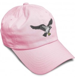 Custom Soft Baseball Cap Osprey Embroidery Birds Bird Embroidery Twill Cotton Dad Hats for Men & Women Soft Pink Design Only ...