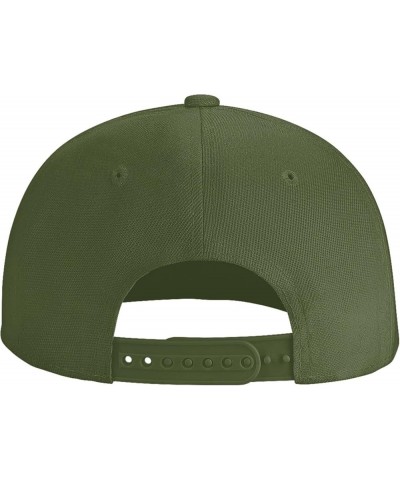 American Flag Disk Golf Snapback Hats for Men Baseball Cap Trucker Hat Flat Brim Hats Moss Green $11.42 Baseball Caps