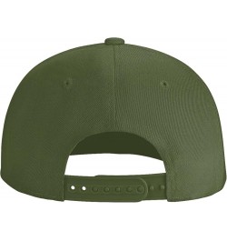 American Flag Disk Golf Snapback Hats for Men Baseball Cap Trucker Hat Flat Brim Hats Moss Green $11.42 Baseball Caps