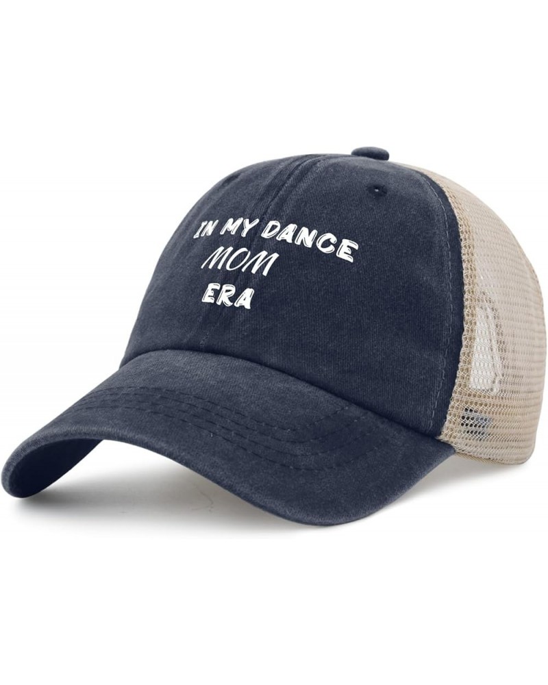 in My Dance Mom Era Hat Mens Funny Hats Mens AllBlack Cycling Cap Vintage Unique Gifts for Engineers Purplish Blue $10.32 Sku...