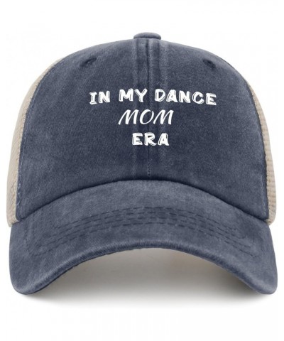 in My Dance Mom Era Hat Mens Funny Hats Mens AllBlack Cycling Cap Vintage Unique Gifts for Engineers Purplish Blue $10.32 Sku...