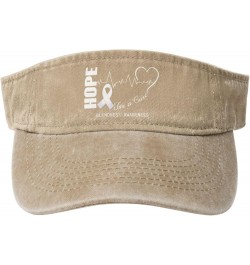 Hope for A Cure Blindness Awareness Sun Visor Hats for Women Men Sun Hat Vintage Golf Hat Adjustable Baseball Cap Natural $9....