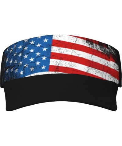 Cute Flag Hat Women Men Adjustable Flag Visor Hat Summer Fashion Sport Sun Cap Beach Flag Hat Usa Flag $12.36 Visors