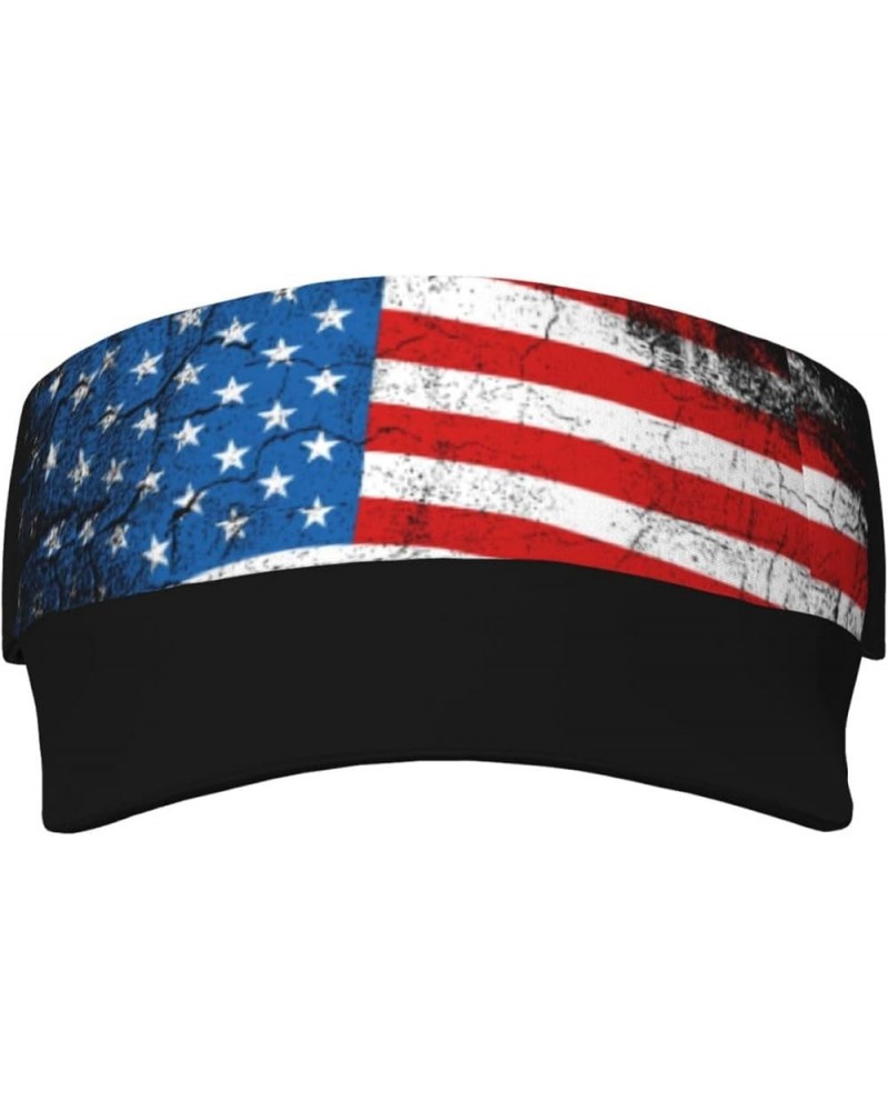 Cute Flag Hat Women Men Adjustable Flag Visor Hat Summer Fashion Sport Sun Cap Beach Flag Hat Usa Flag $12.36 Visors