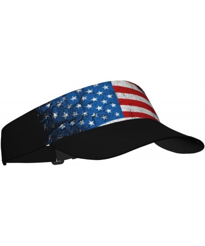 Cute Flag Hat Women Men Adjustable Flag Visor Hat Summer Fashion Sport Sun Cap Beach Flag Hat Usa Flag $12.36 Visors