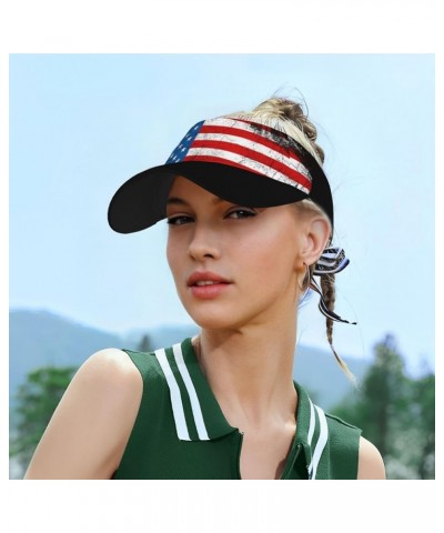 Cute Flag Hat Women Men Adjustable Flag Visor Hat Summer Fashion Sport Sun Cap Beach Flag Hat Usa Flag $12.36 Visors