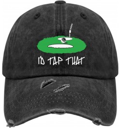 I'd Tap That Hats for Women Washed Distressed Baseball Caps Low Profile Washed Ball Caps Light $9.03 Baseball Caps