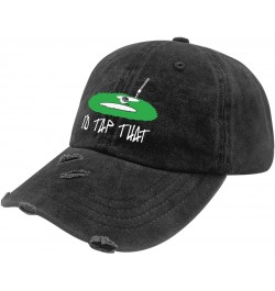 I'd Tap That Hats for Women Washed Distressed Baseball Caps Low Profile Washed Ball Caps Light $9.03 Baseball Caps