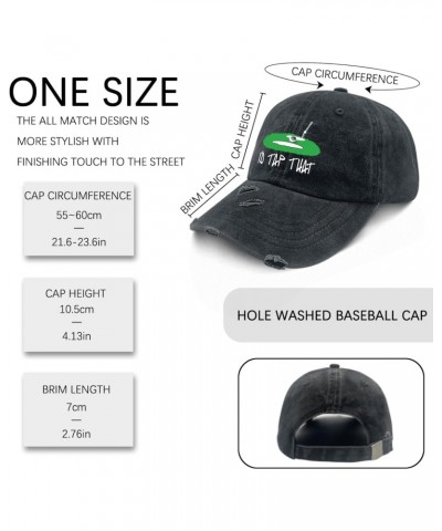 I'd Tap That Hats for Women Washed Distressed Baseball Caps Low Profile Washed Ball Caps Light $9.03 Baseball Caps