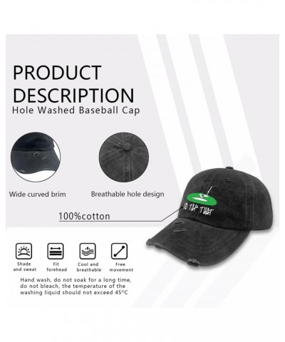 I'd Tap That Hats for Women Washed Distressed Baseball Caps Low Profile Washed Ball Caps Light $9.03 Baseball Caps