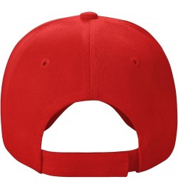 Custom Hats for Men Add Your Logo Text or Photo Hats Red $8.33 Baseball Caps