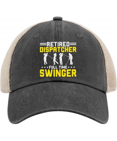 hat Retired Dispatcher Full time Swinger Mets hat Music hat Gifts for Grandma Cool Cap Allblack $9.87 Cowboy Hats