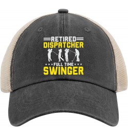 hat Retired Dispatcher Full time Swinger Mets hat Music hat Gifts for Grandma Cool Cap Allblack $9.87 Cowboy Hats