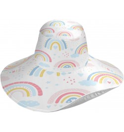 Rainbow Cartoon Colorful Gardening Sun Hat for Men Women Outdoor Wide Brim Beach Hats Fishing Cap $10.34 Sun Hats