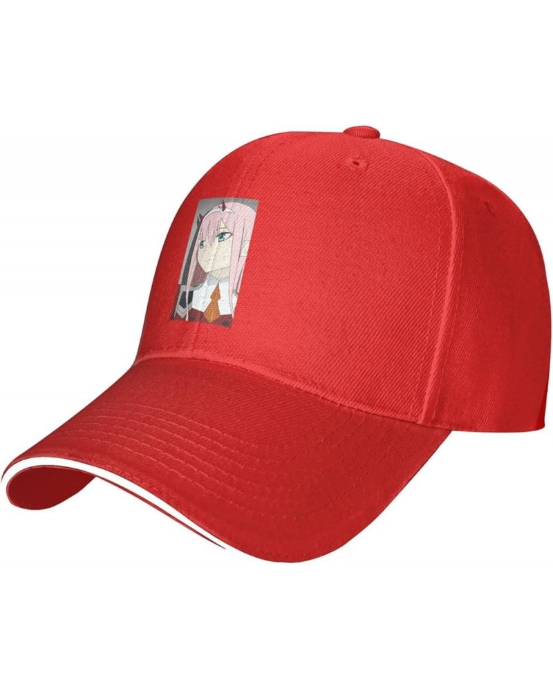 Anime Darling in The FRANXX Sport Casual Sandwich Outdoor Baseball Cap Man Cap face Small Sunscreen Female Sun Visor Red $19....