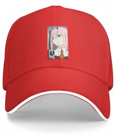 Anime Darling in The FRANXX Sport Casual Sandwich Outdoor Baseball Cap Man Cap face Small Sunscreen Female Sun Visor Red $19....