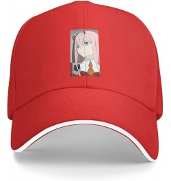 Anime Darling in The FRANXX Sport Casual Sandwich Outdoor Baseball Cap Man Cap face Small Sunscreen Female Sun Visor Red $19....