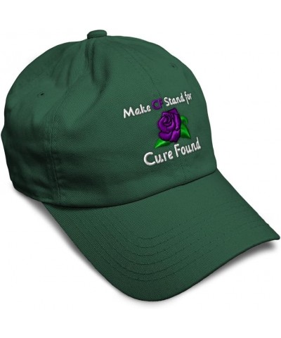 Soft Baseball Cap Make Cf Stand for Cure Found Cotton Dad Hats for Men & Women Forest Green $14.50 Baseball Caps