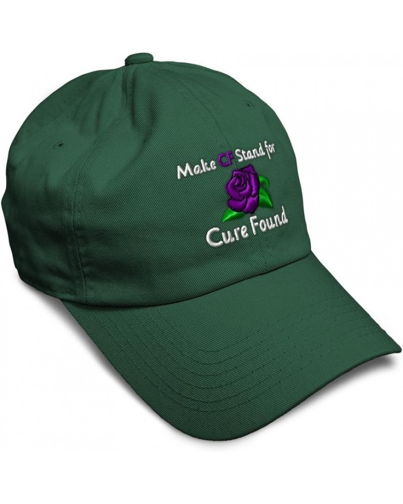 Soft Baseball Cap Make Cf Stand for Cure Found Cotton Dad Hats for Men & Women Forest Green $14.50 Baseball Caps