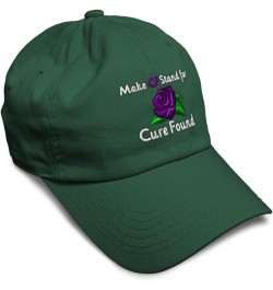 Soft Baseball Cap Make Cf Stand for Cure Found Cotton Dad Hats for Men & Women Forest Green $14.50 Baseball Caps